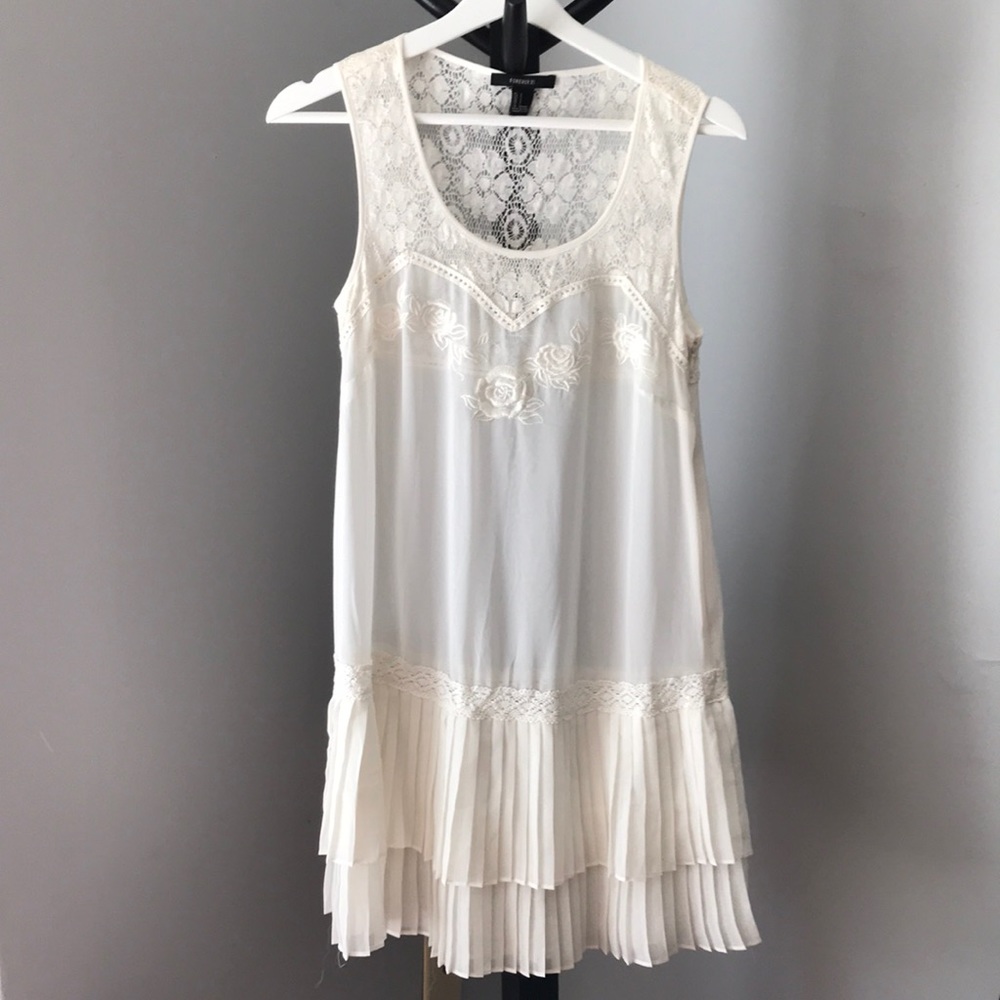 Forever 21 Cream Dress